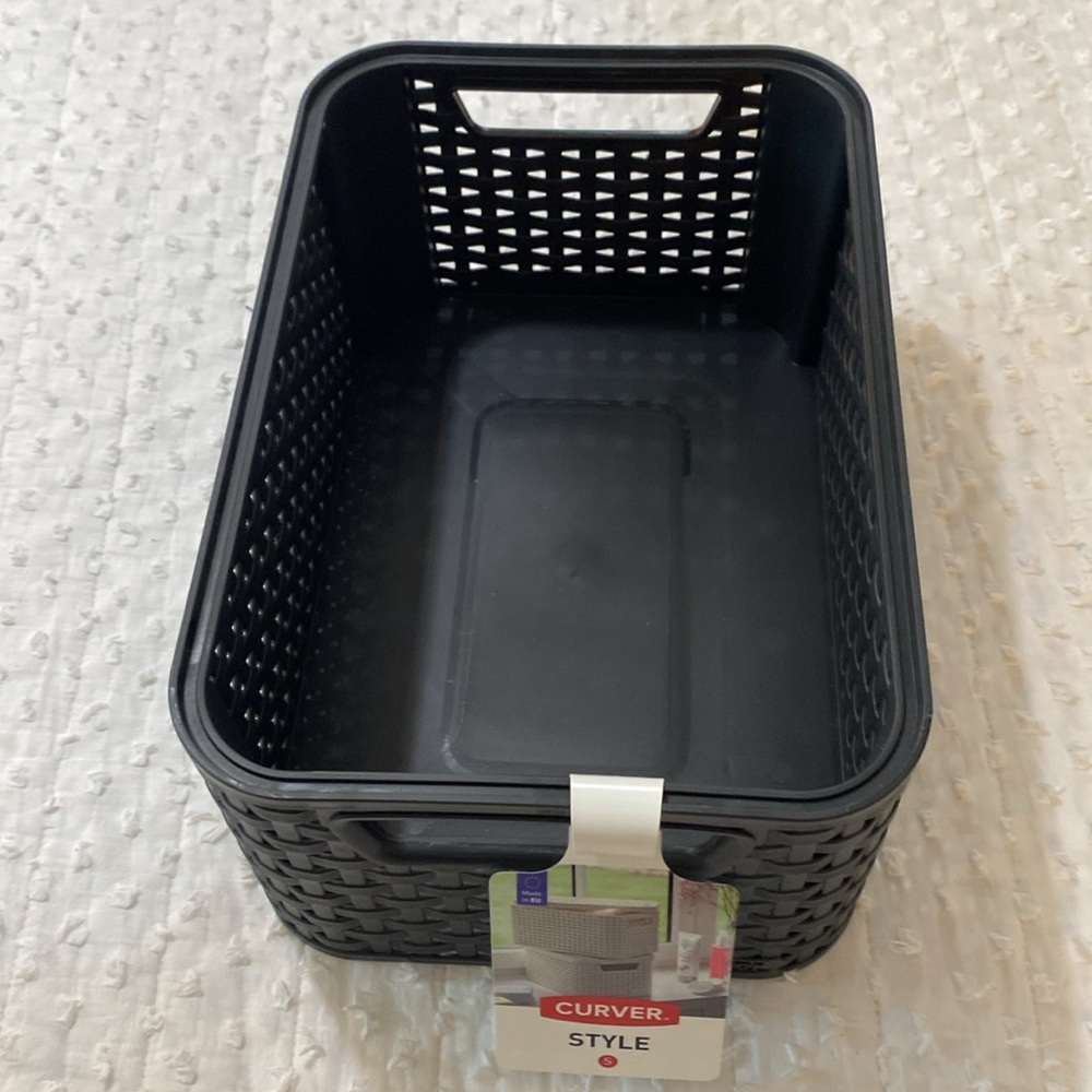 NWT Curver Style Dark Grey Small Lidded Bin - Picture 4 of 8
